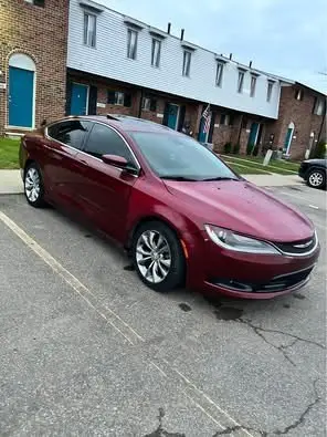 Detailed red Chrysler sedan